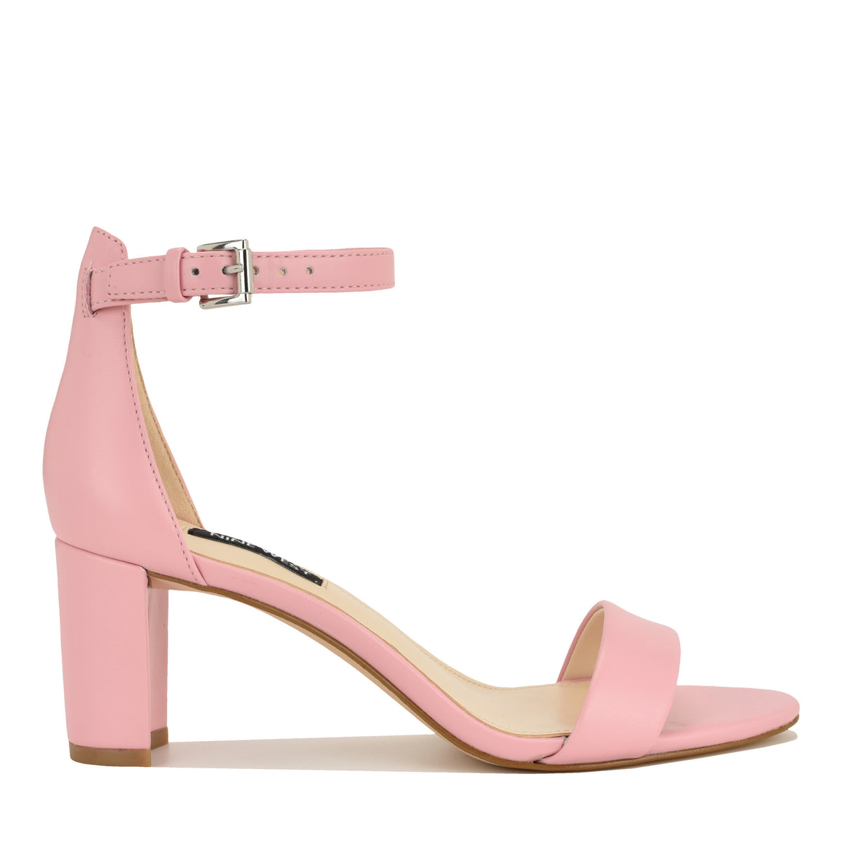 Women's Pruce Ankle Strap Block Heel Sandals - Baby Pink | Nine West