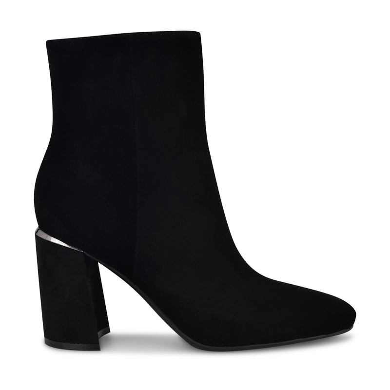 Ailet 9x9 Leather Square Toe Booties