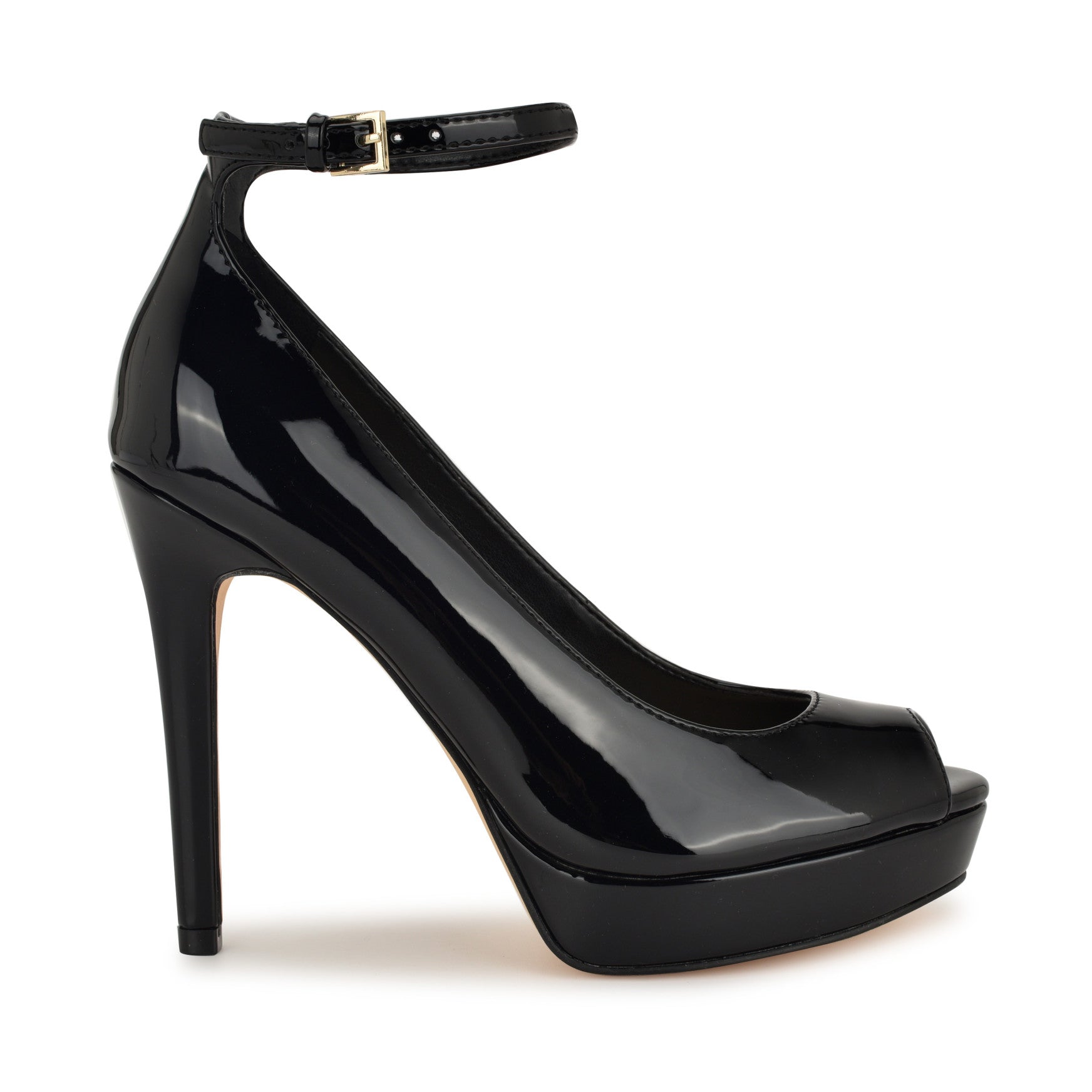 Hinko Peep Toe Platform Pumps