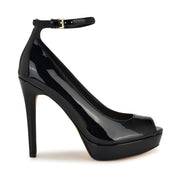 Hinko Peep Toe Platform Pumps