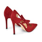 Famila Leather Bow d'Orsay Pumps