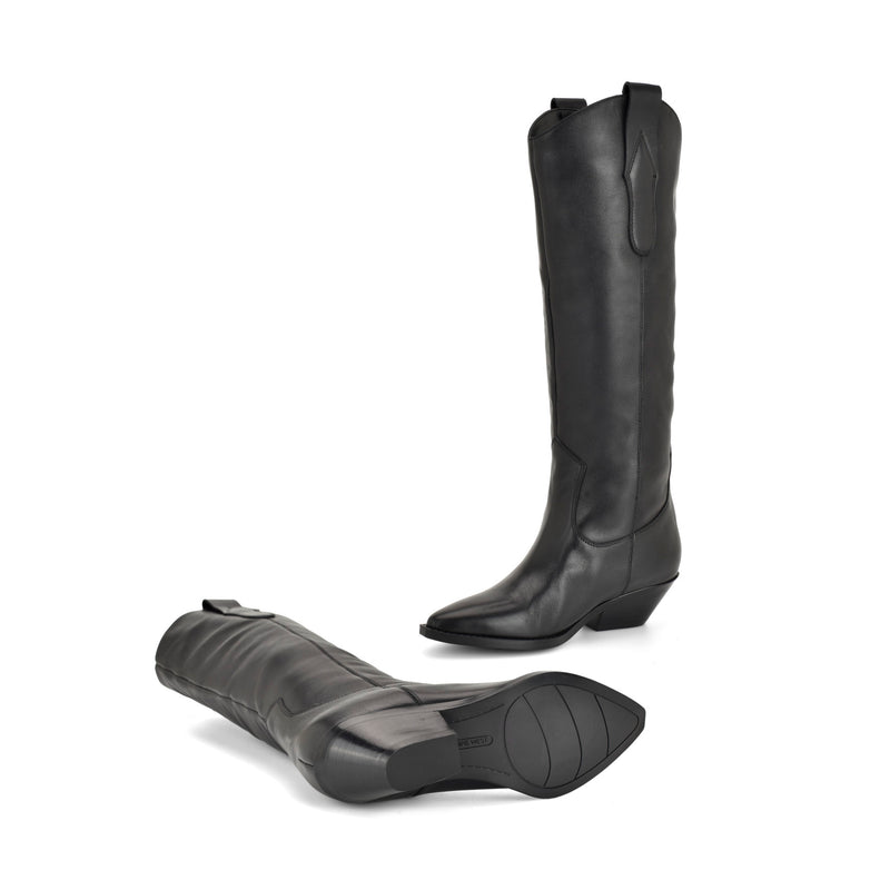 Asken Leather Western Boots