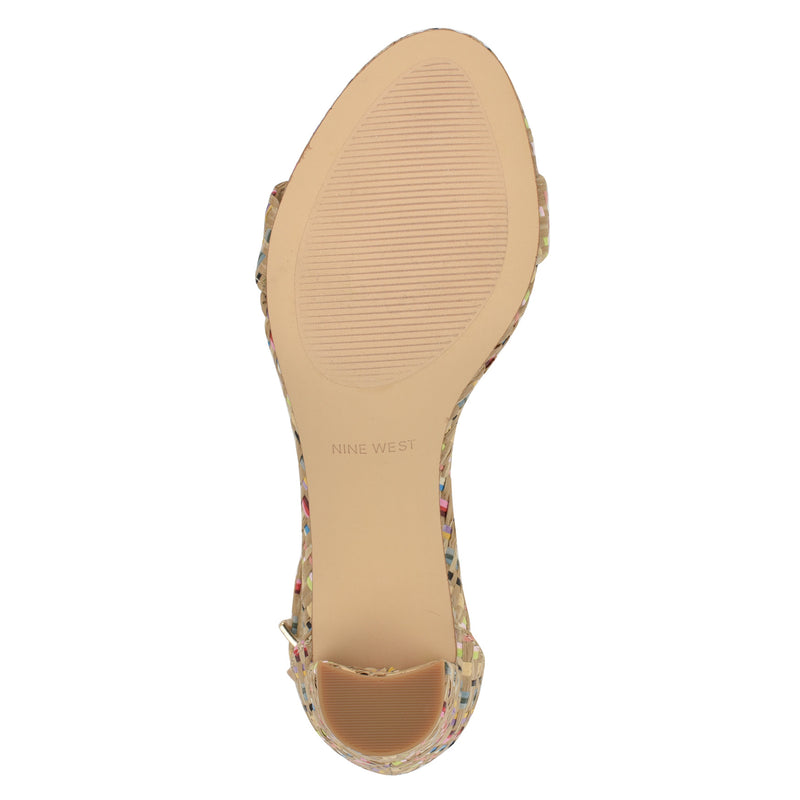 Pruce Ankle Strap Block Heel Sandals