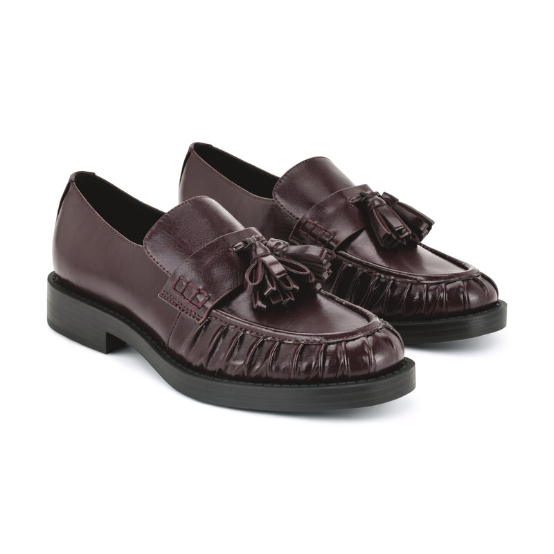 Gersen Ruched Tassle Loafers