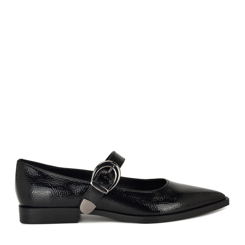 Women's Katrel Mary Jane Flats - Black | Nine West Women's Katrel Mary Jane Flats - Black | Nine West