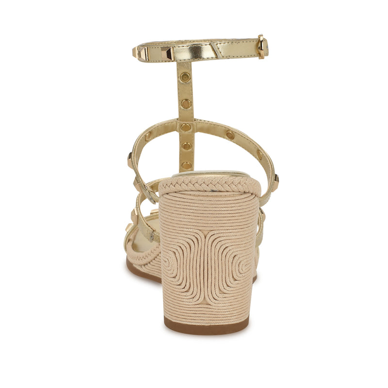 Sardis Studded Wedge Sandals