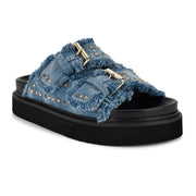 Eleny Buckle Slide Sandals