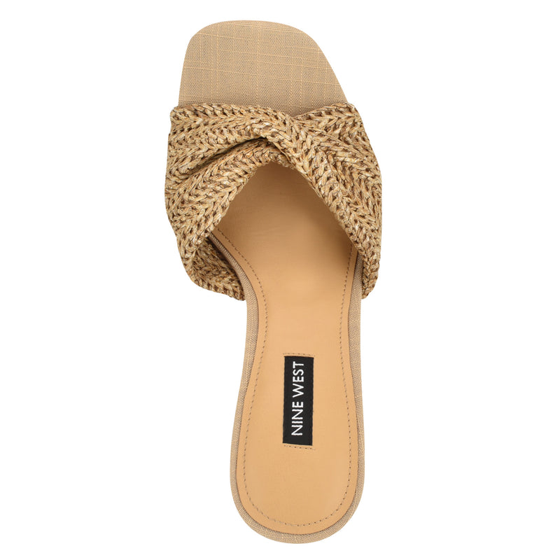 Nikhil Twist Wedge Sandals