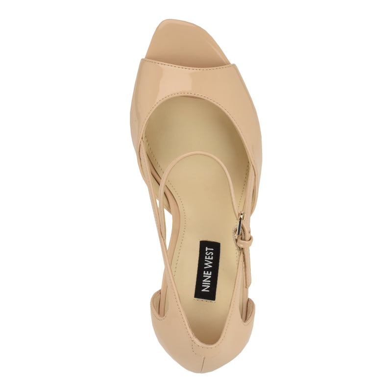 Perela Peep Toe Mary Jane Pumps