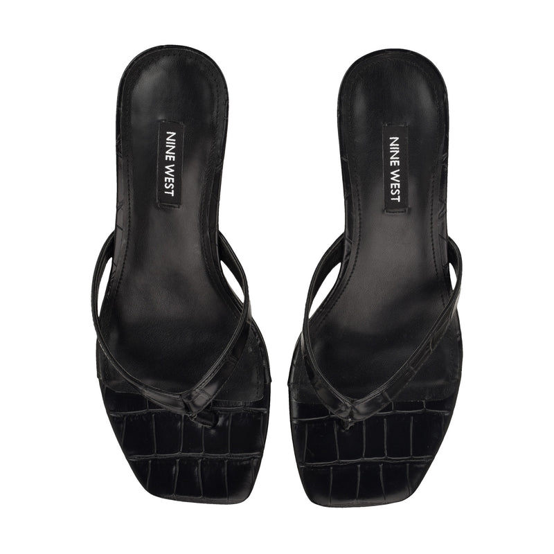 Cassa Thong Kitten Heel Sandals