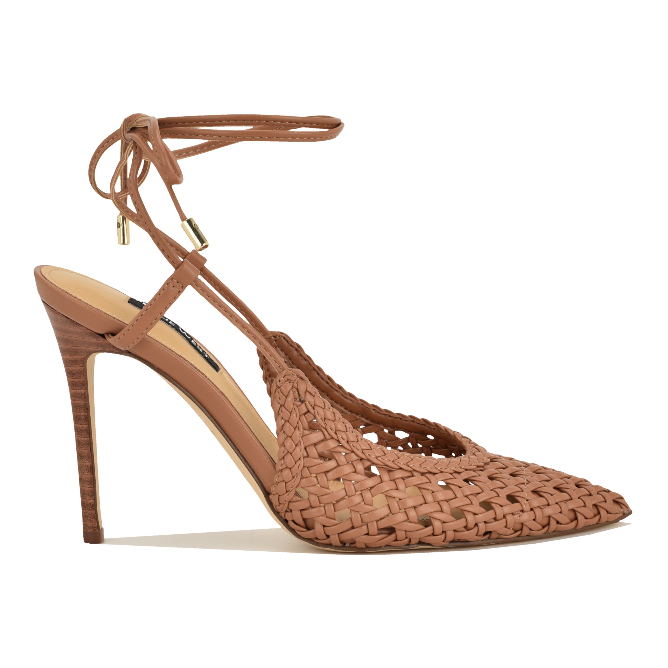 Fessla Woven Ankle Wrap Pumps