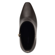 Reraye Block Heel Ankle Leather Booties