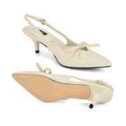 Lyrical Bow Slingback Pumps