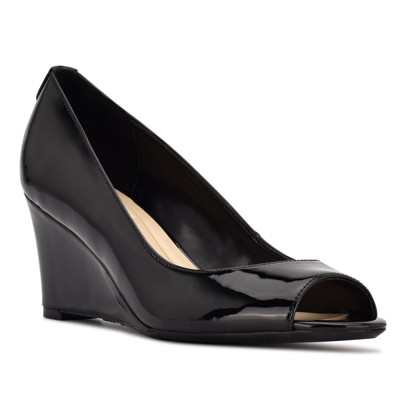 Women's Cape 9x9 Dress Wedges - Black Patent | Nine West Women's Cape 9x9 Dress Wedges - Black Patent | Nine West