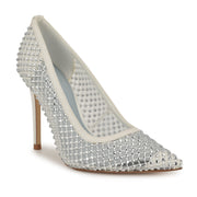 Freshe Rhinestone Mesh Pumps