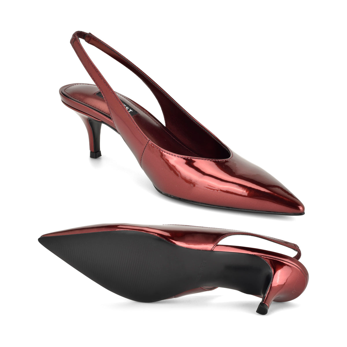 Cassy Kitten Heel Slingback Pumps
