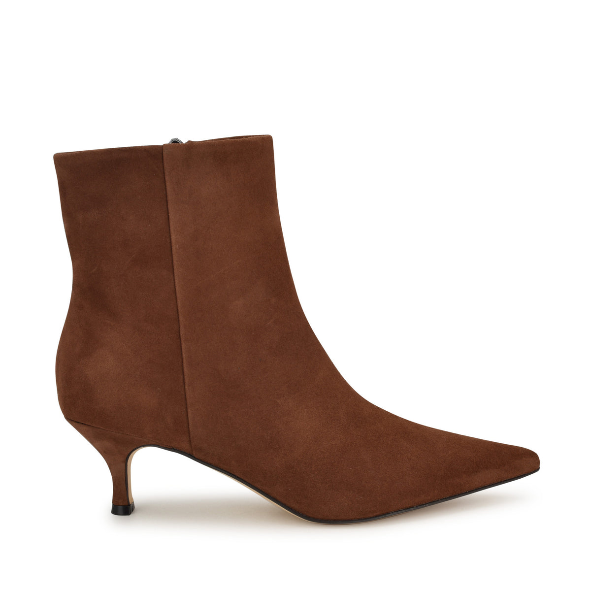 brown dress booties for women Nine West Women's Symba Ankle Leather Suede (Size 5) Medium Width Fall Dresses CRM Shop Black And White skid sole Manufactured in Color:Navy Green
