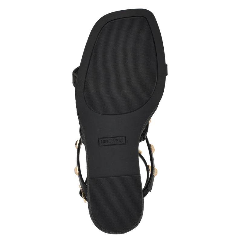 Sardis Studded Wedge Sandals