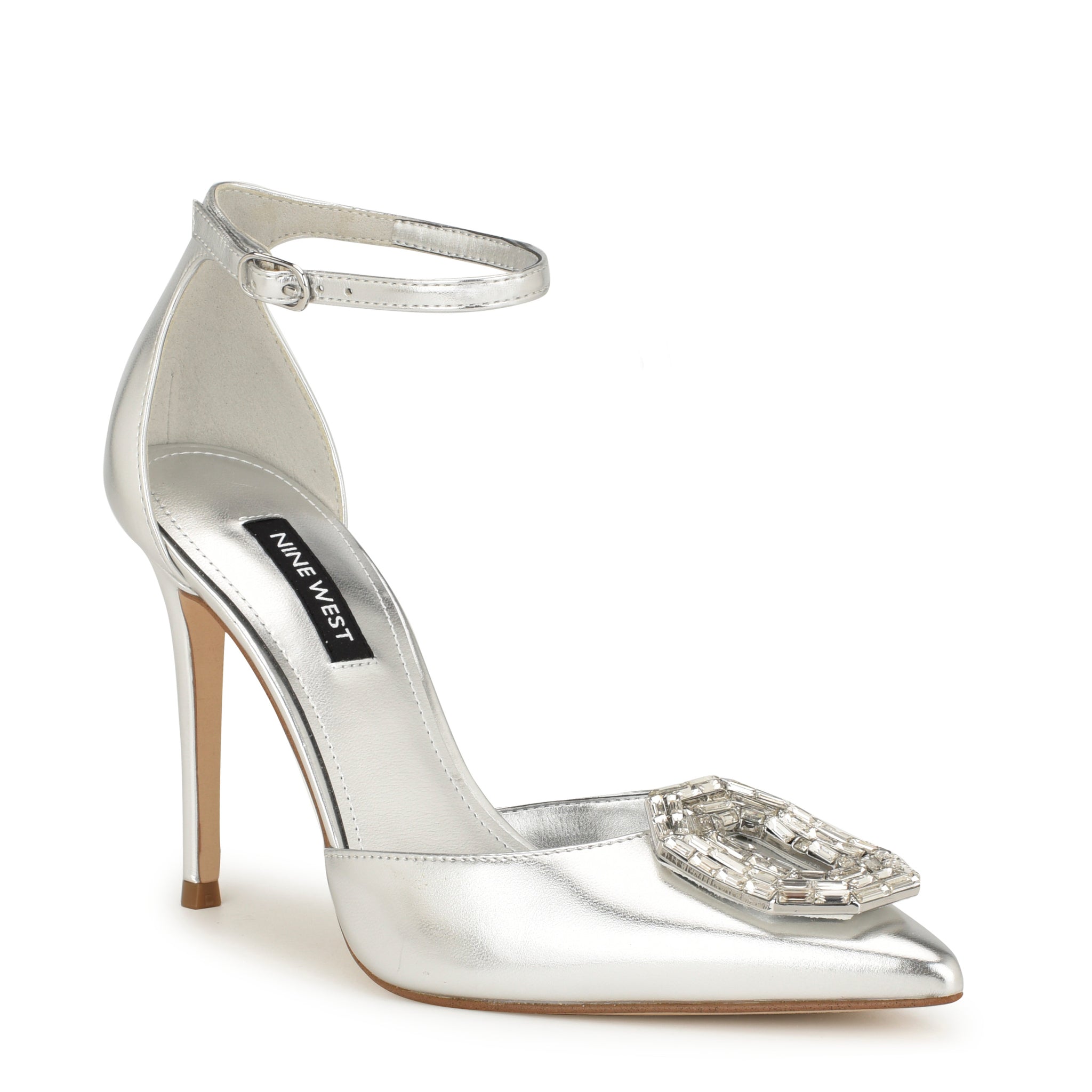 Nine west sale silver heels