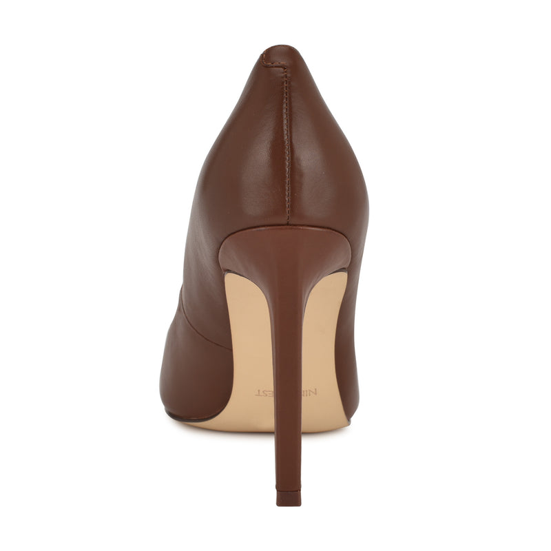 Women's Tatiana Pointy Toe Pumps - Brown Leather | Nine West Women's Tatiana Pointy Toe Pumps - Brown Leather | Nine West
