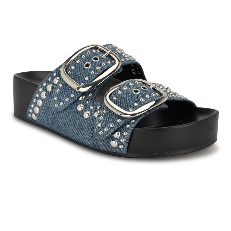 Flinne Studded Footbed Sandals
