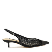Eraya Mesh Kitten Heel Slingback Pumps