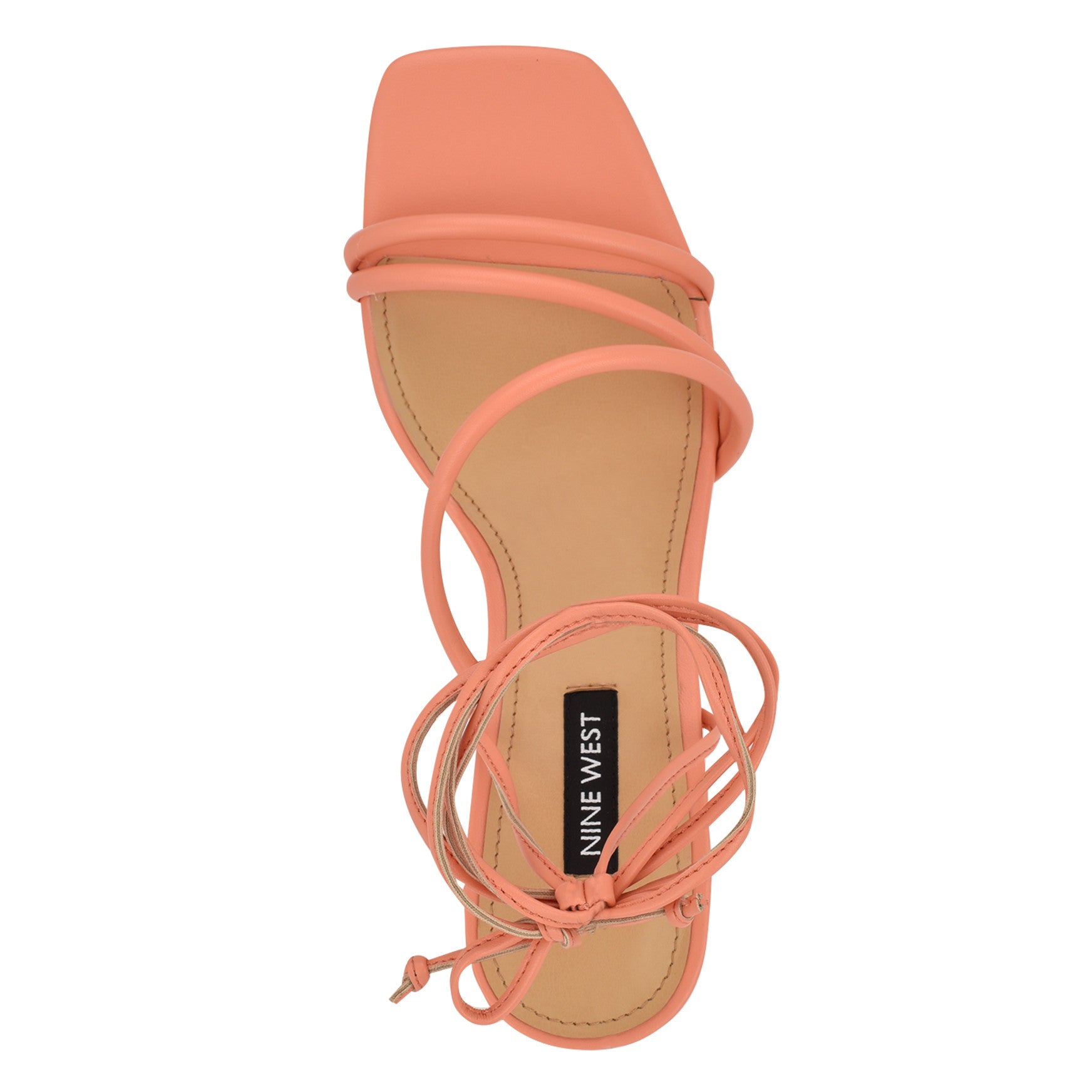 Women's Hendy Ankle Wrap Sandals - Light Orange | Nine West