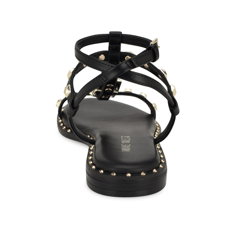 Marcila Studded Ankle Strap Sandals