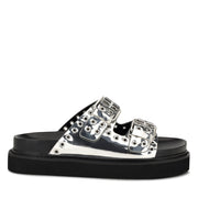 Eleny Buckle Slide Sandals