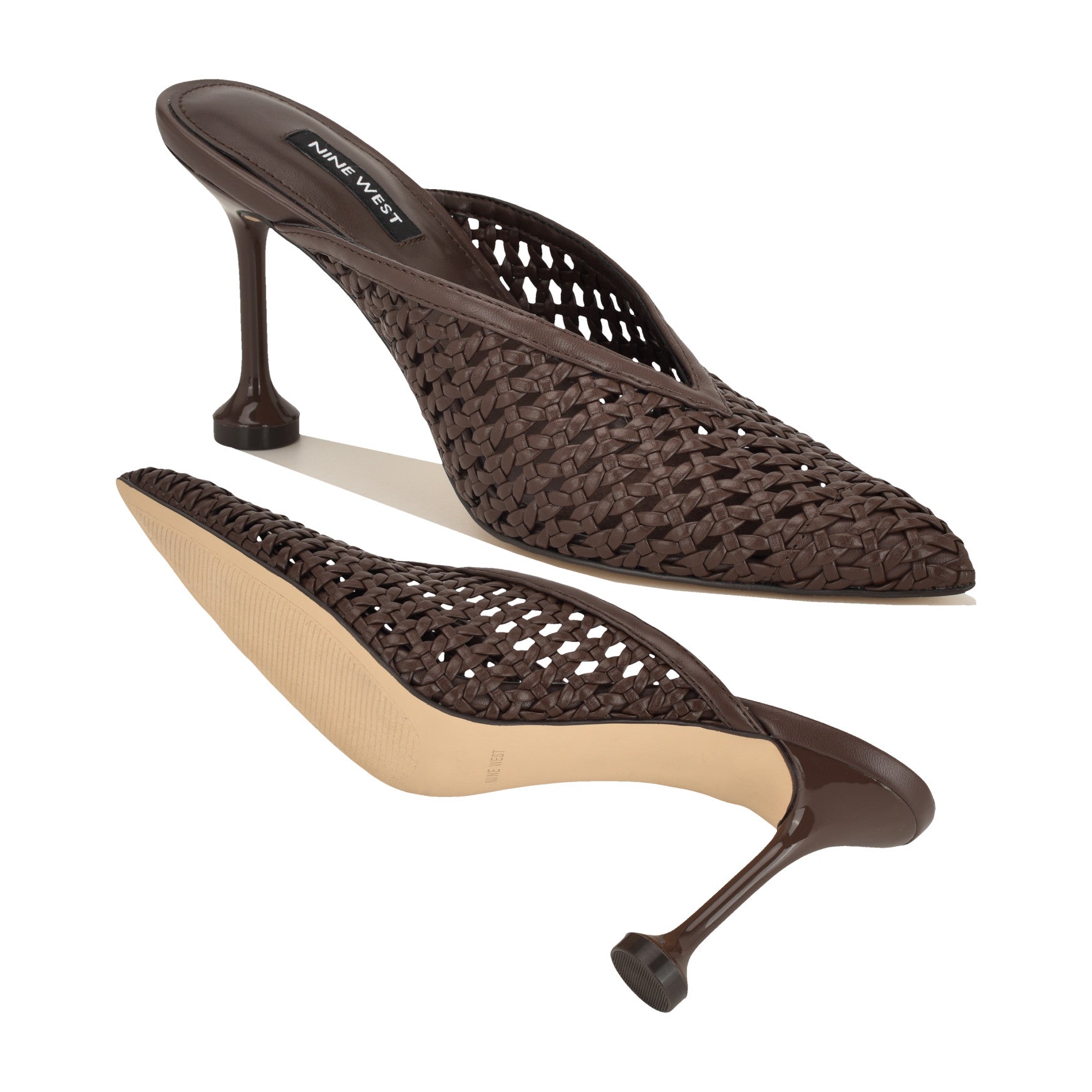 Grasso Woven Mule Pumps