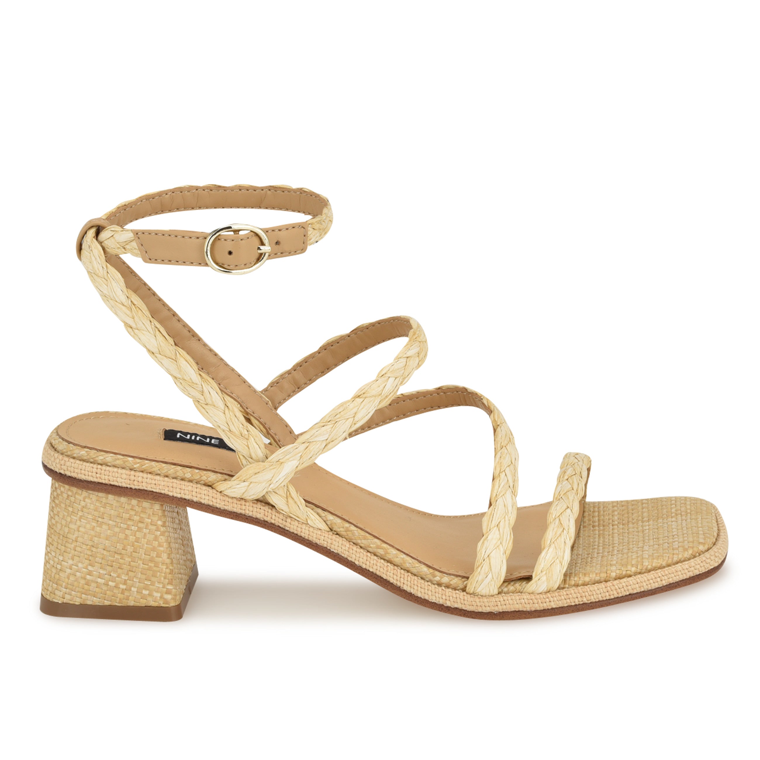 Emolly Raffia Block Heel Sandals