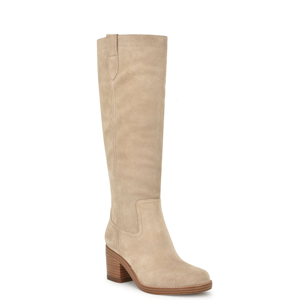 Hecee Block Heel Tailored Boots - Nine West