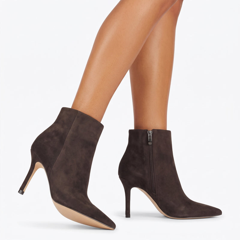Galz Leather Ankle Booties
