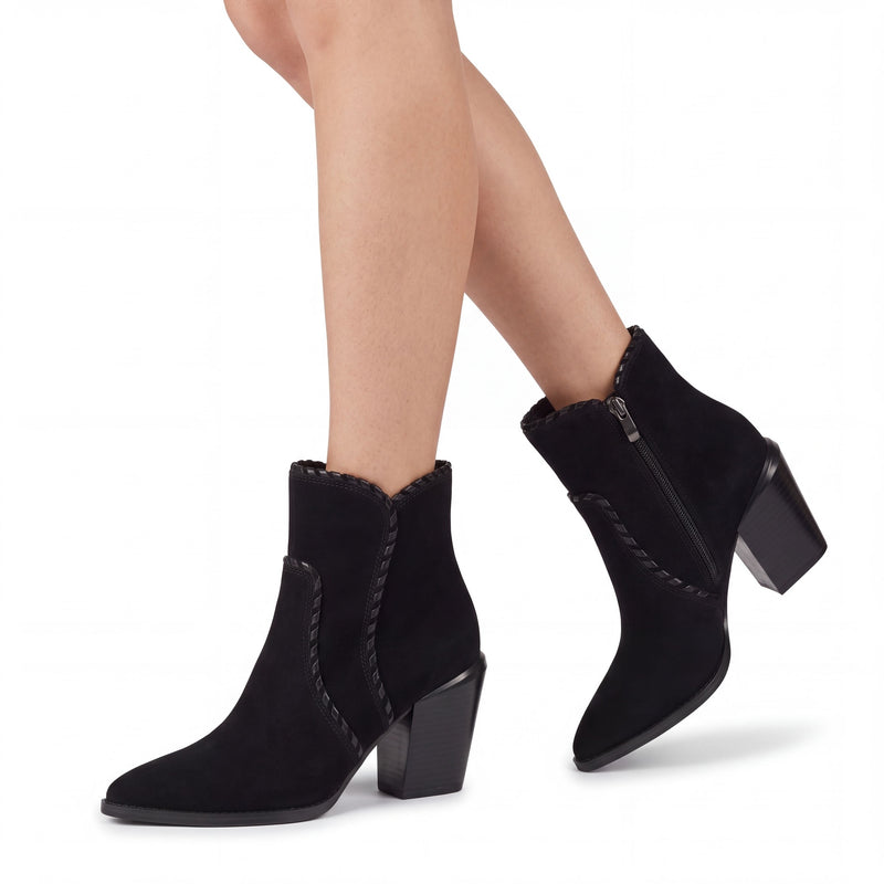 Raxton Leather Western Booties