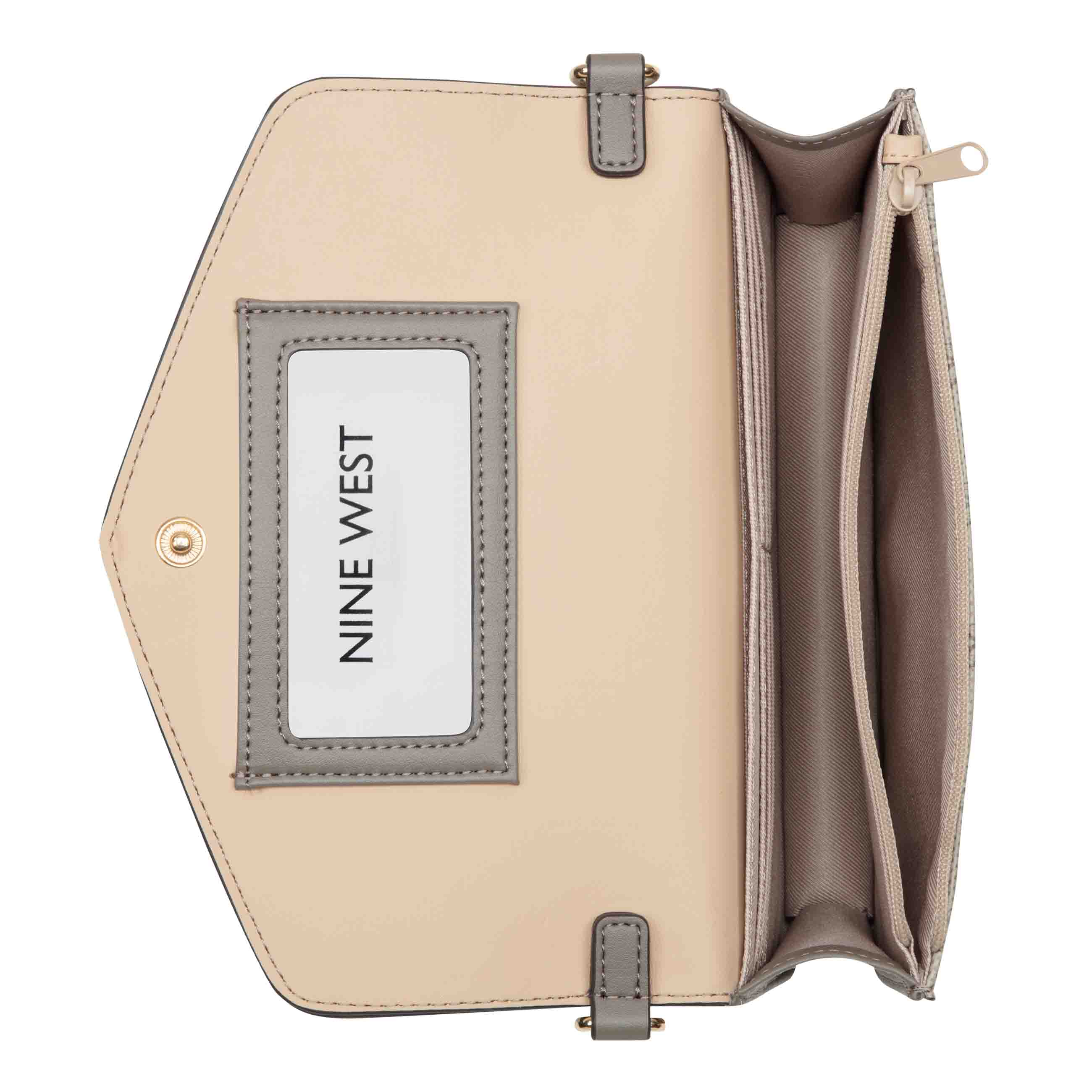 Nine West Paulson Phone Wallet – Handy-Geldbörse Mit Abnehmbarem Armband, Reißverschlussfach & Kartenfächern Nine West Paulson Phone Wallet – Handy-Geldbörse Mit Abnehmbarem Armband, Reißverschlussfach & Kartenfächern