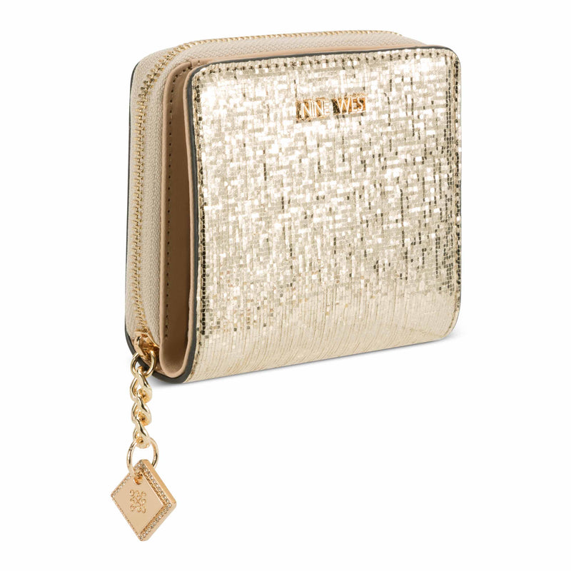 Kristina Zip Around Wallet with adornment