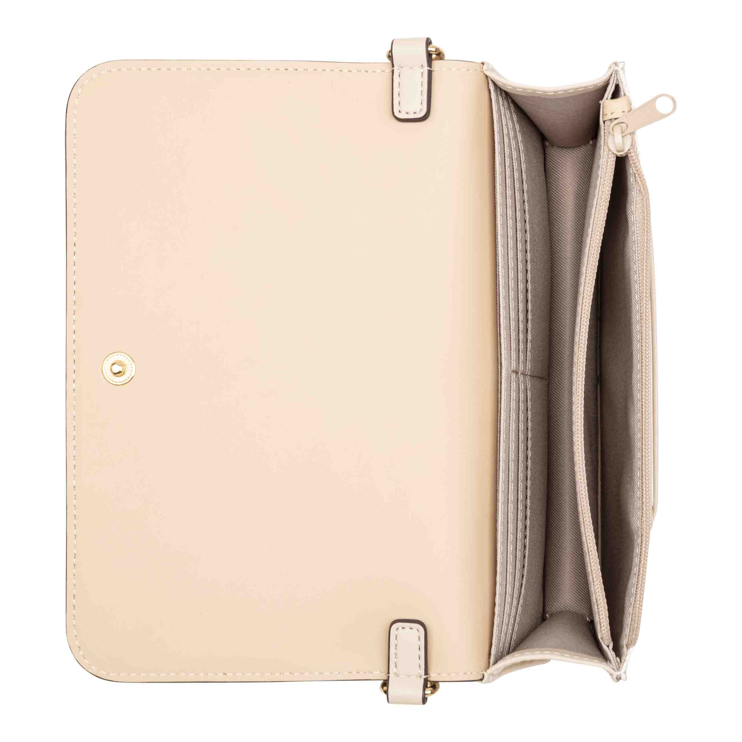 Khora Phone Wallet Crossbody - Cream Logo Beige | Nine West