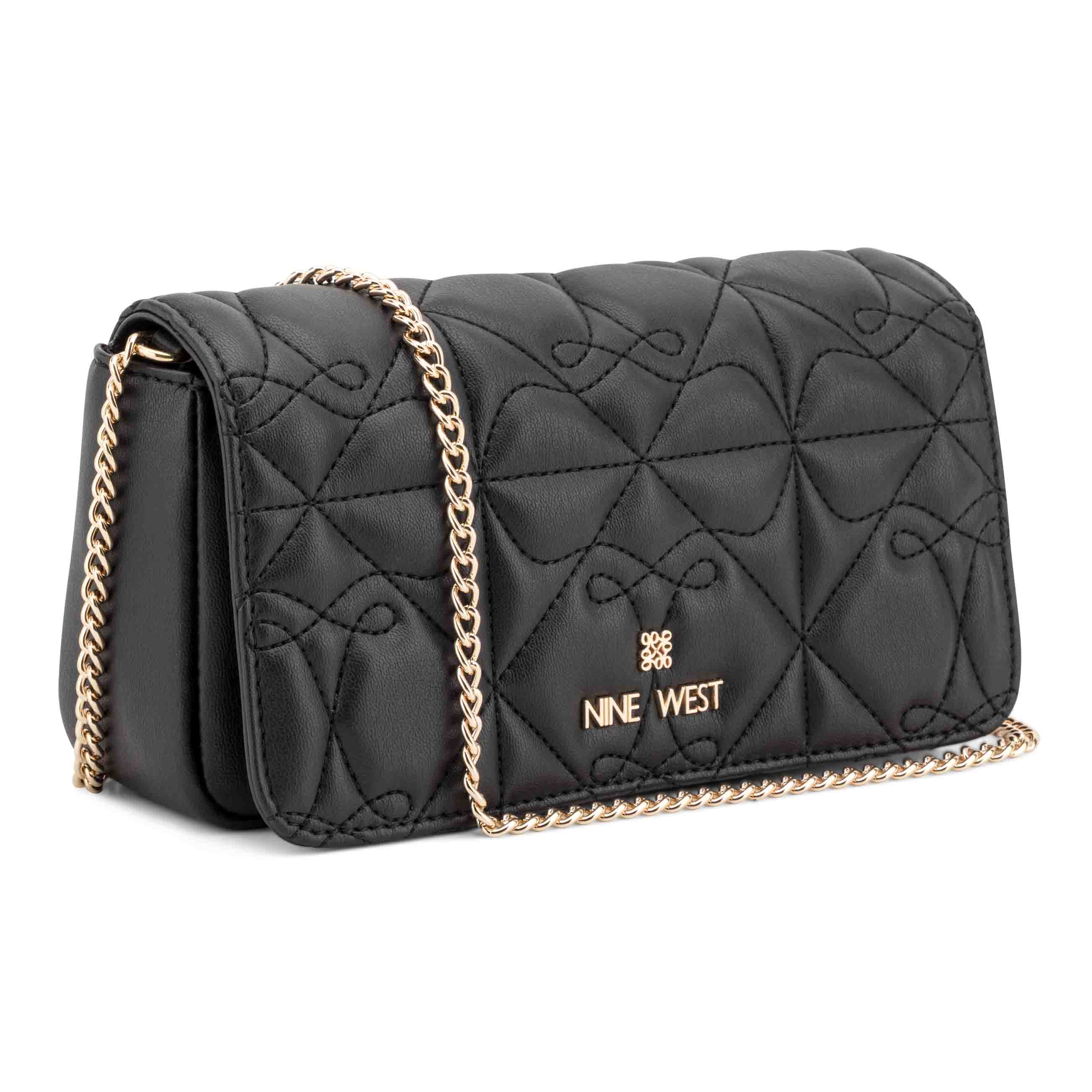 Kiersten Chain Phone Clutch Crossbody - Black | Nine West