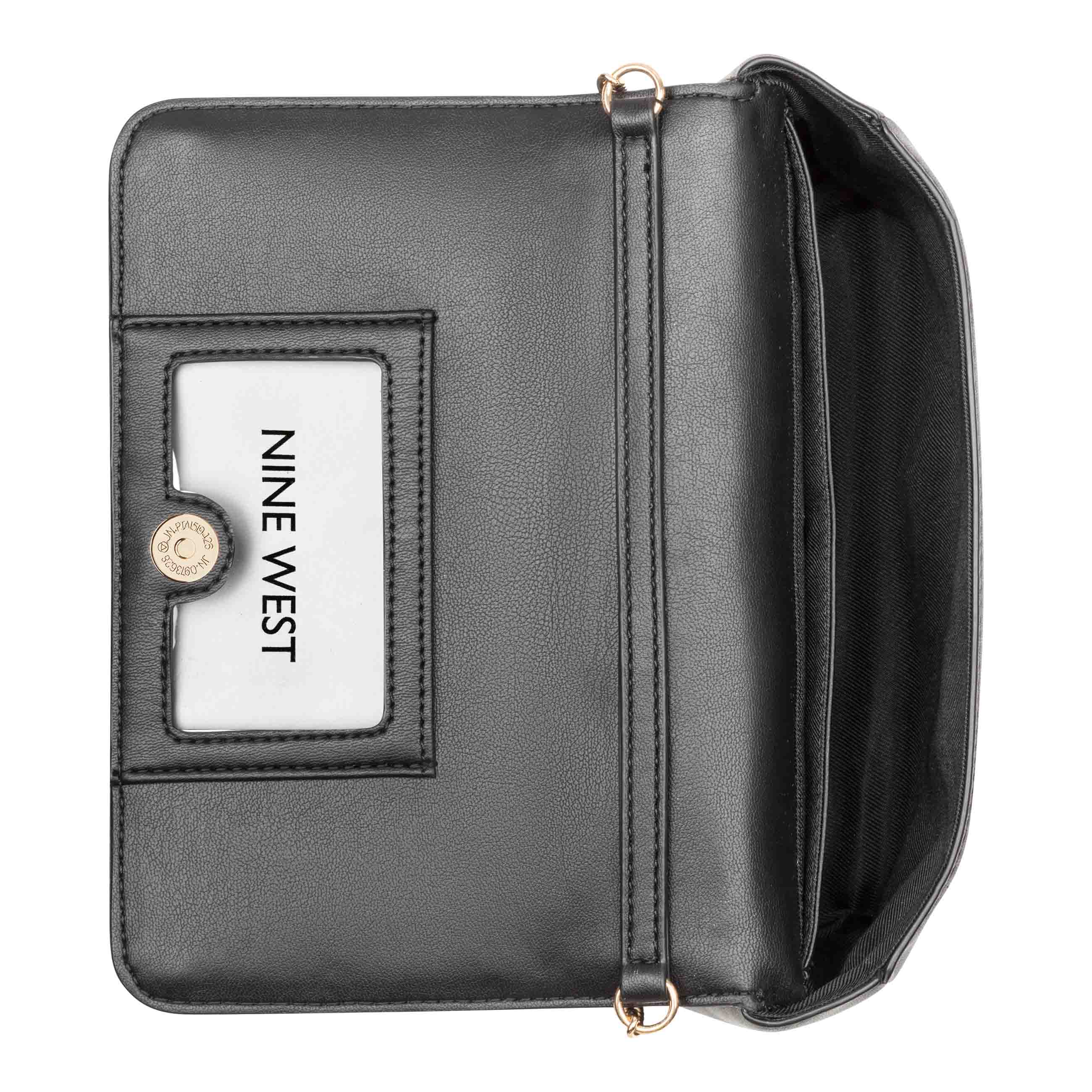 Kiersten Chain Phone Clutch Crossbody - Black | Nine West