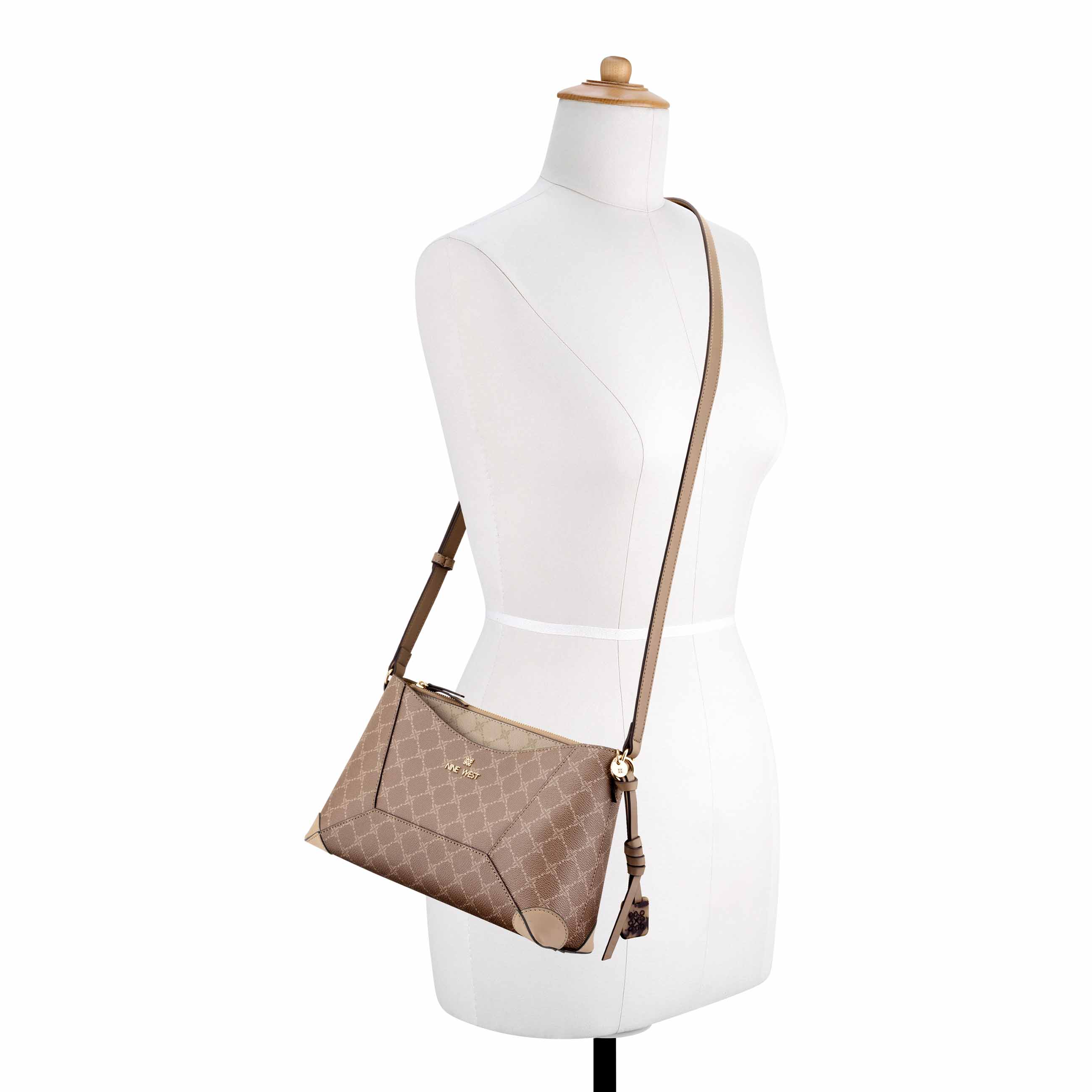 Zoey Crossbody - Sienna New Khaki Logo | Nine West