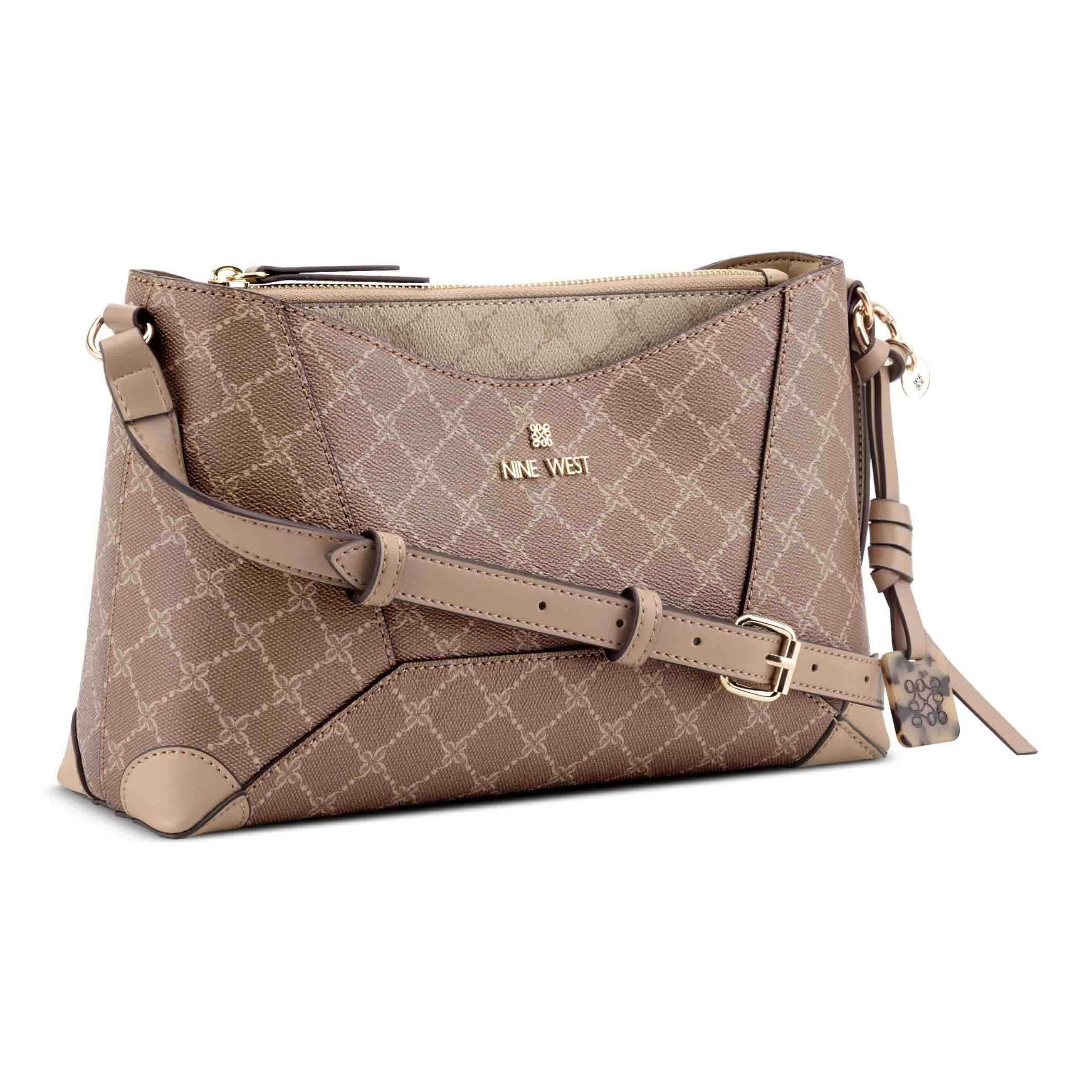 Zoey Crossbody - Sienna New Khaki Logo | Nine West