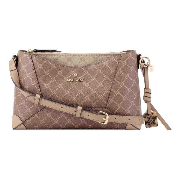 Zoey Crossbody - Sienna New Khaki Logo | Nine West
