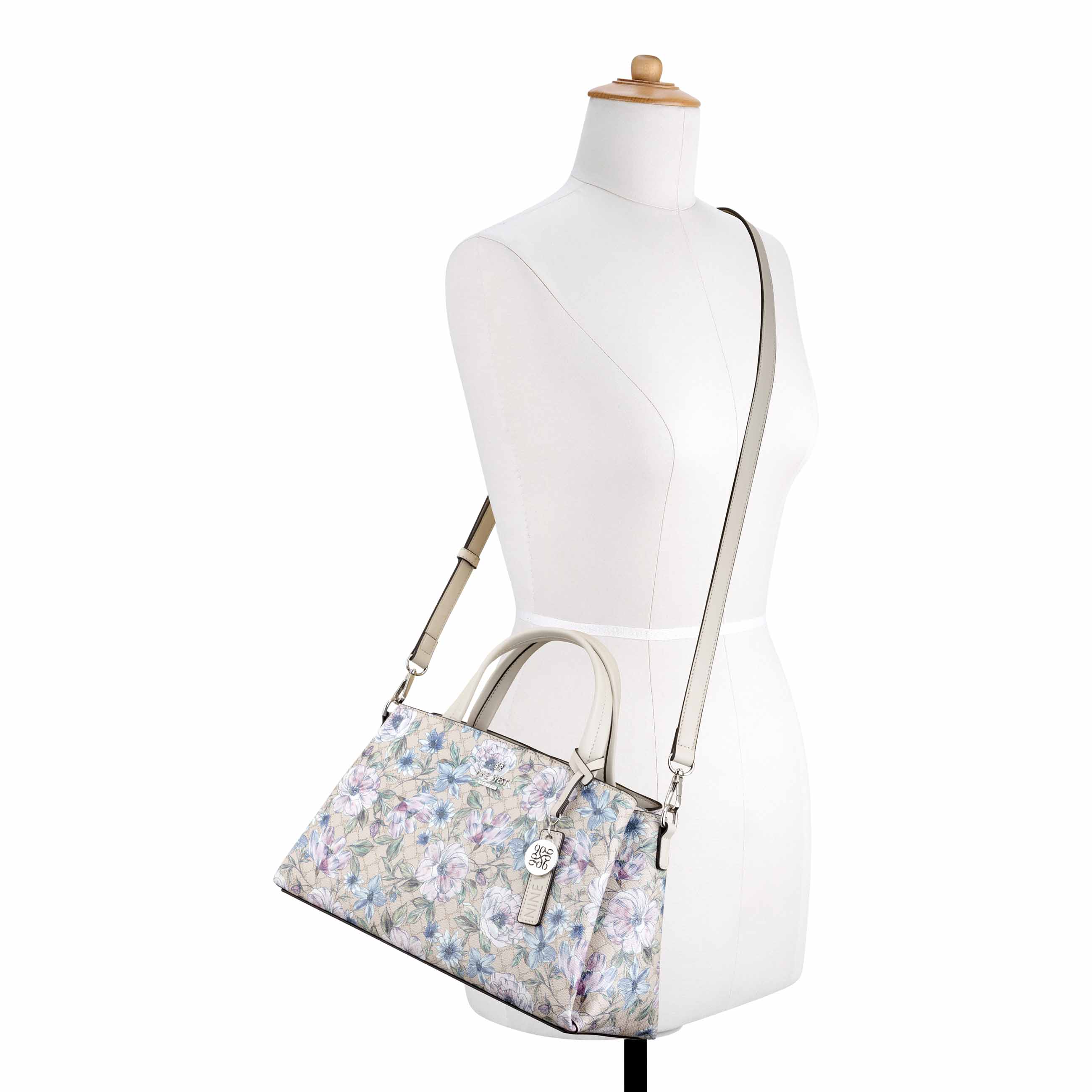 Luela Satchel - Floral Logo Milk | Nine West