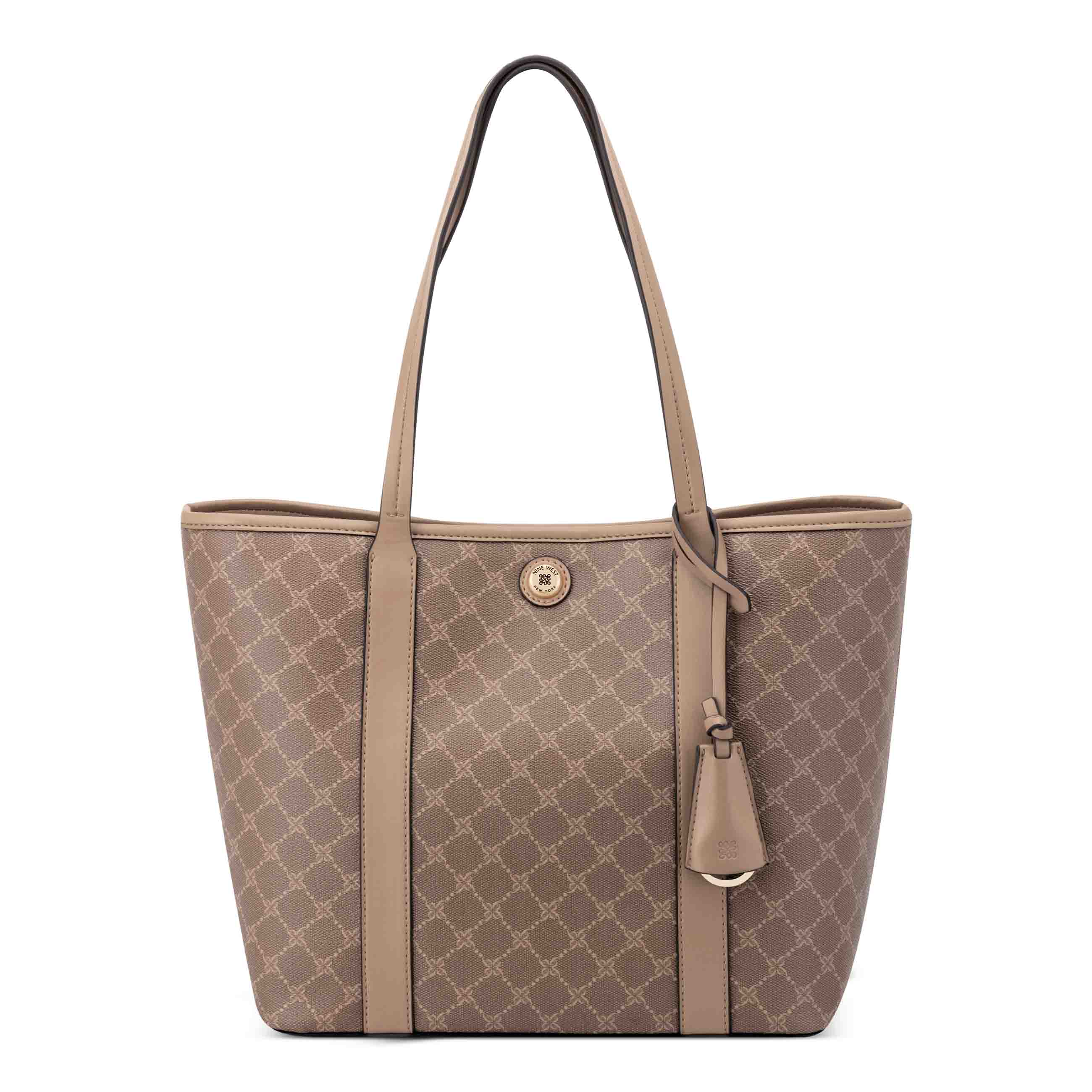Trista 2 In 1 Tote - Sienna Logo Dark Khaki | Nine West
