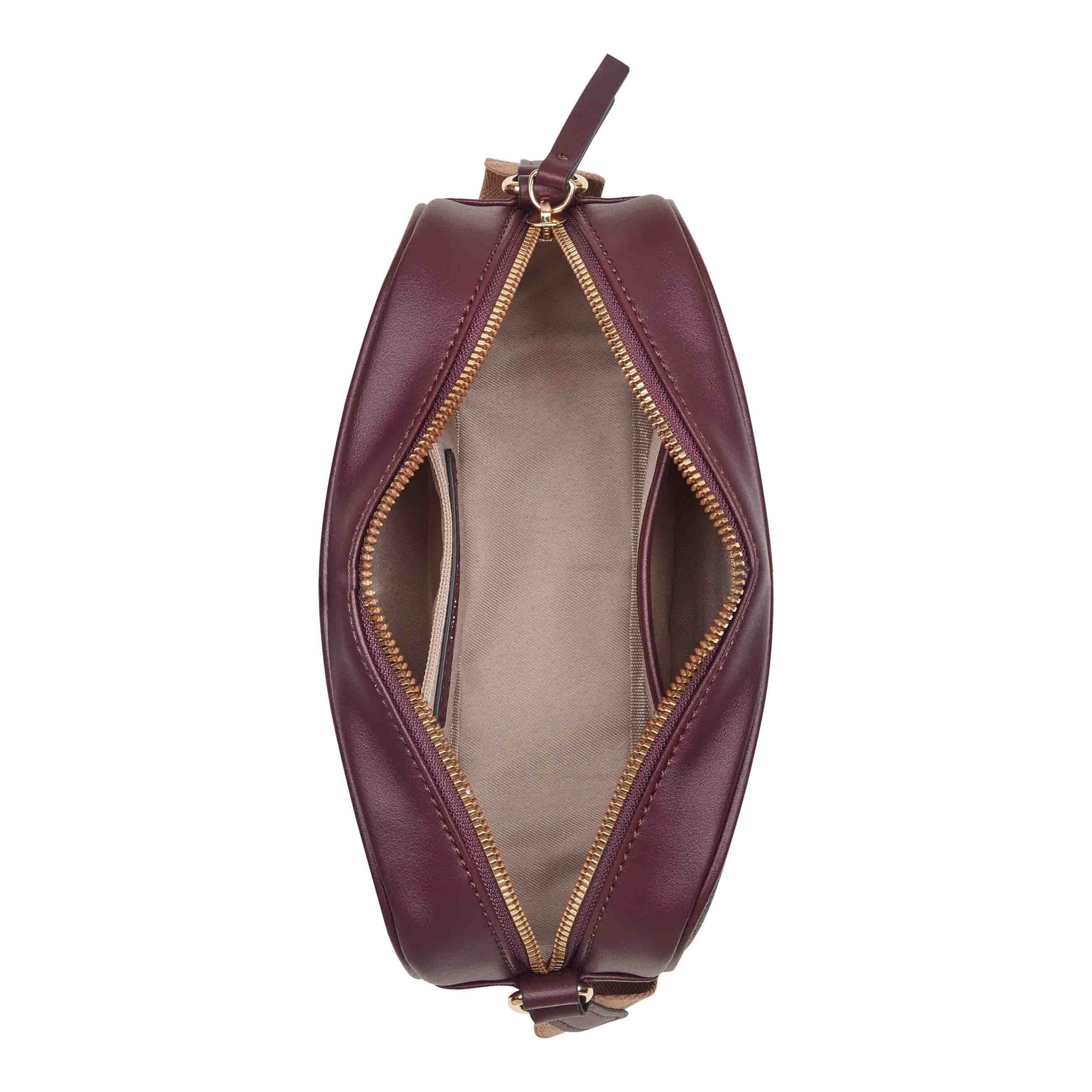 coach boysenberry backpack Pauline Camera Crossbody - Dark Brown Logo Boysenberry