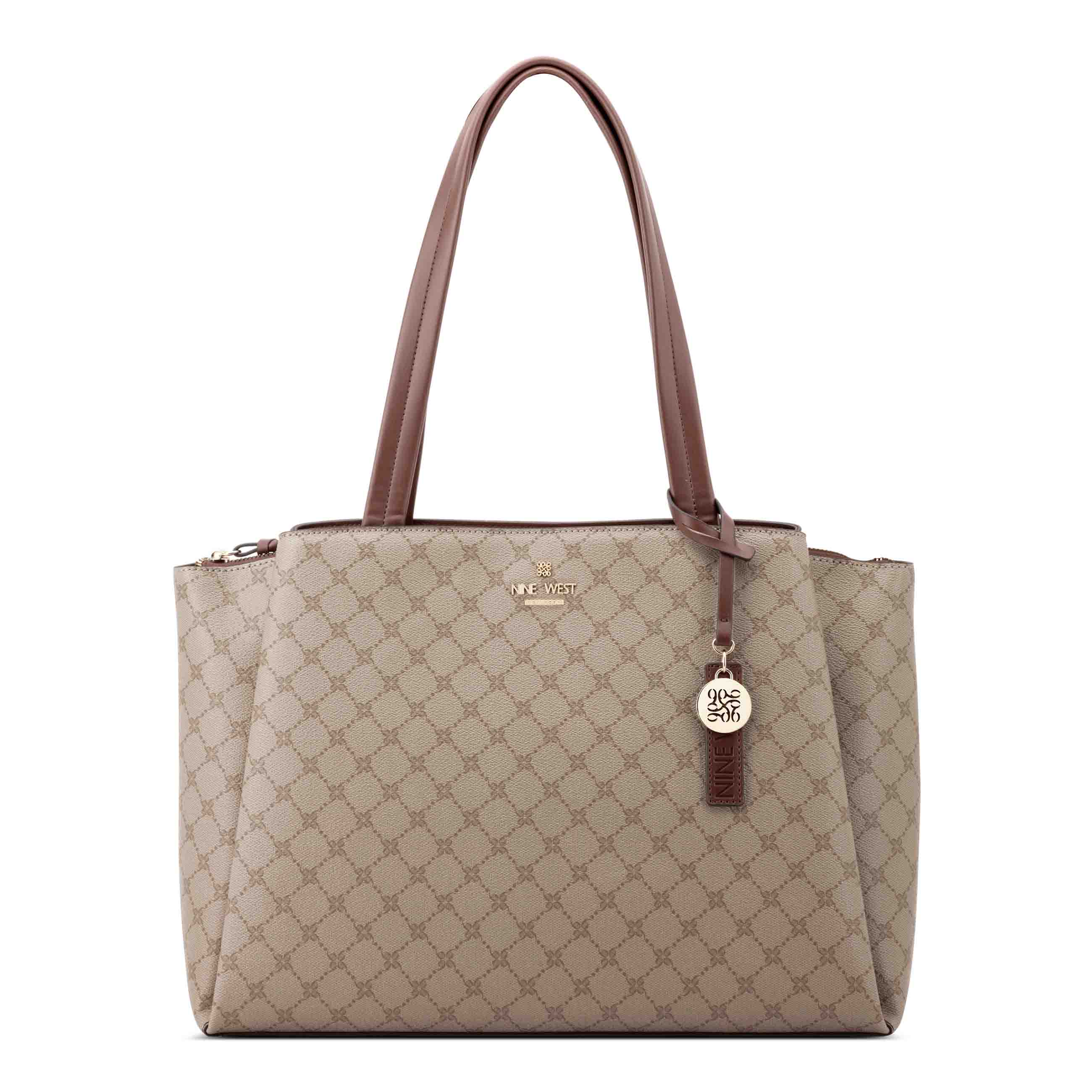 Luela Tech Laptop Tote - New Khaki Chestnut | Nine West