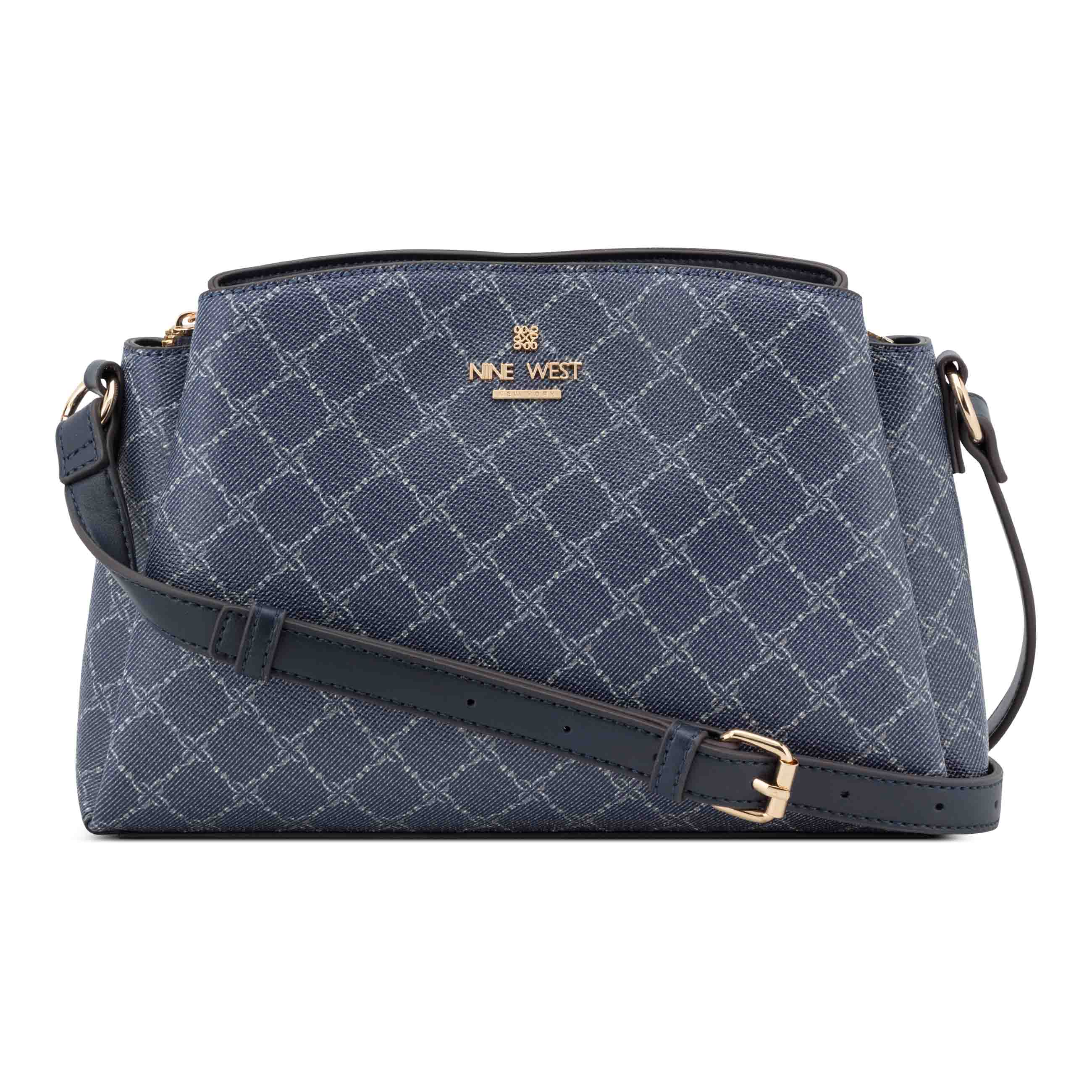 Luela Crossbody - Dark Denim Logo Navy | Nine West