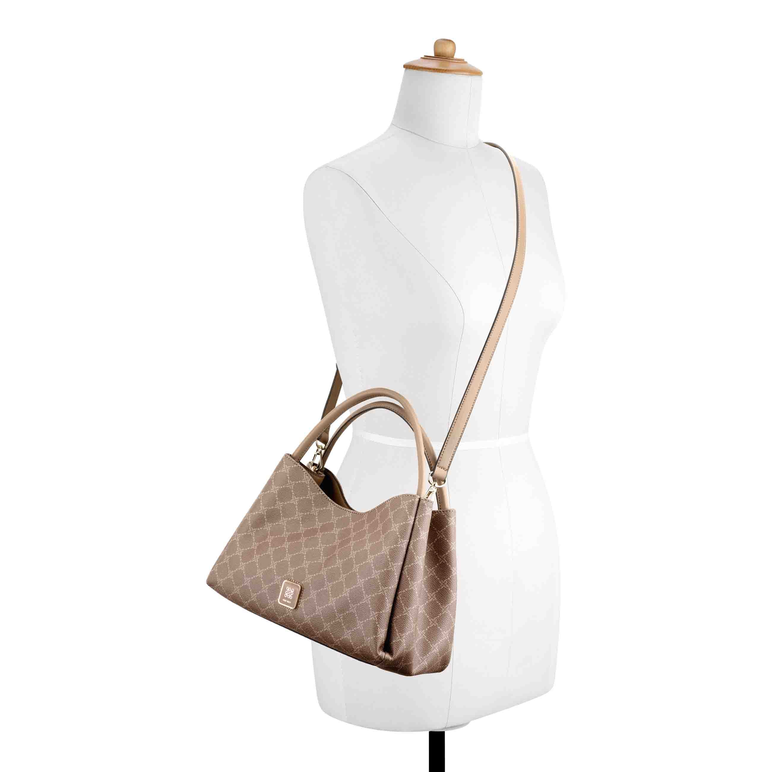 Dorsey Satchel - Sienna Logo Dark Khaki | Nine West