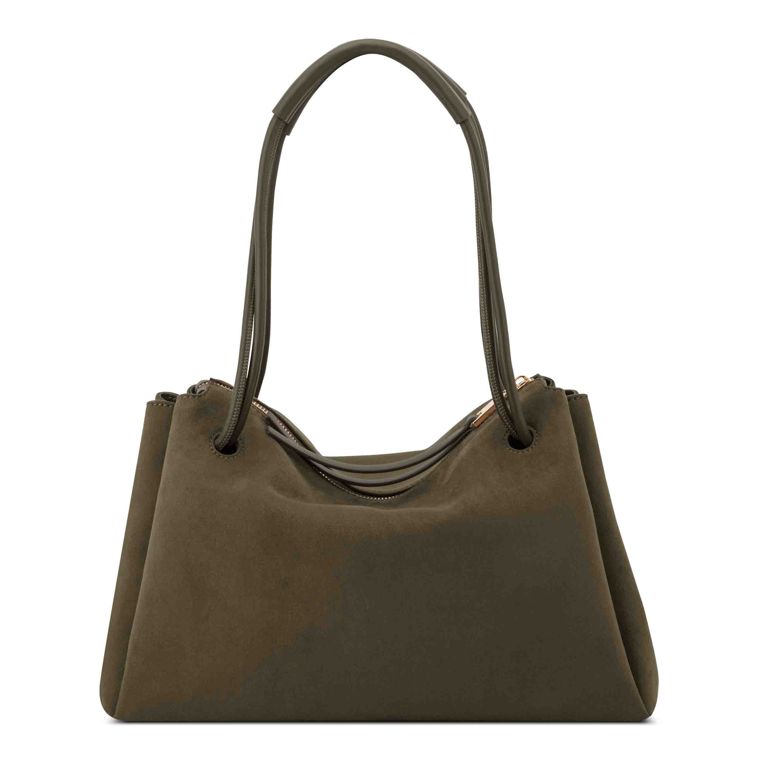 Renan Shoulder Satchel - Dark Olive | Nine West