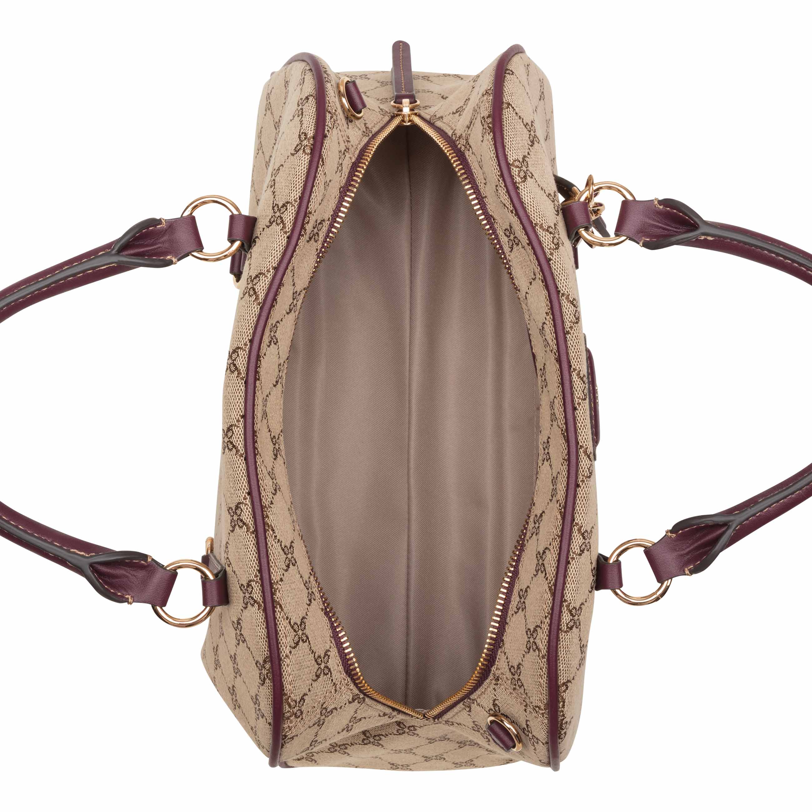 Cobel Satchel - Mocha Logo/Boysenberry | Nine West